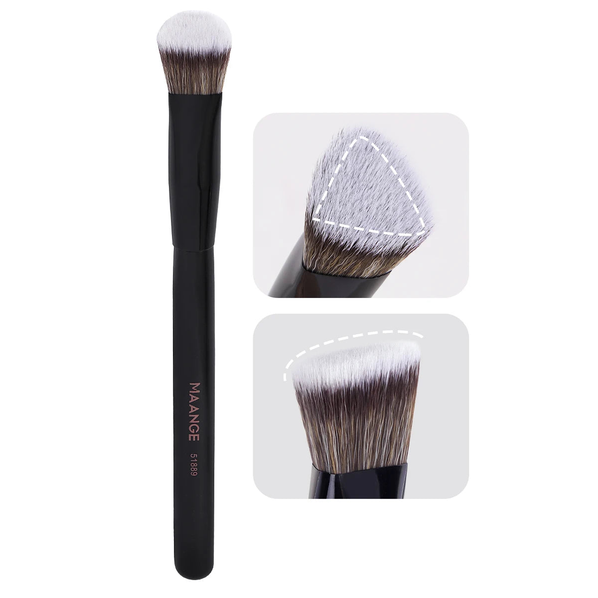 MAANGE Under Eye Concealer Brush - Triangle Foundation & Liquid Cream Blending Makeup Brush