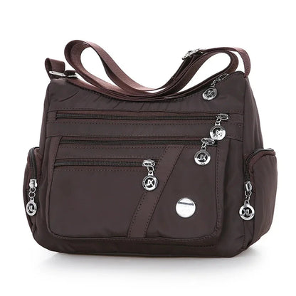 Yogodlns Oxford Waterproof Shoulder Bag – Women’s Casual Crossbody, Large Capacity Multifunction Messenger & Shopping Handbag