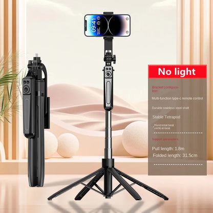 COOL DIER Smartphone Tripod – Bluetooth Shutter Selfie Stick Stand with Wireless Phone Holder