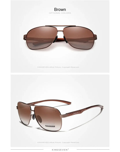 KINGSEVEN Polarized Pilot Sunglasses – UV400 HD Lens Aluminum Frame Photochromic Night Vision Eyewear for Men & Women