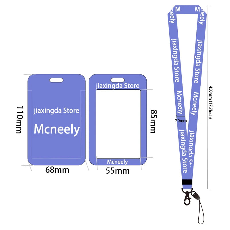 Game Player Men's Name Badge Holder – Lanyard Business Card & ID Card Holder with Hanging Neck Strap, Small Gift Case