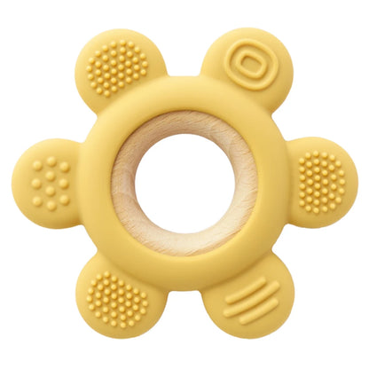 Baby Silicone Teether Necklace - Rudder Shape BPA Free Sensory Chewing Toy for Infant Teething Relief