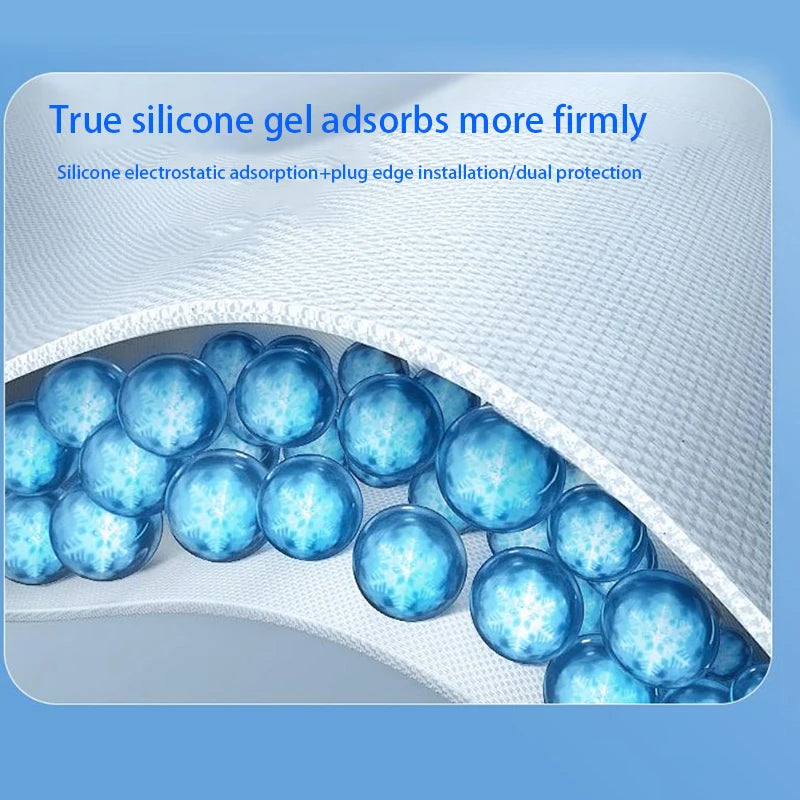Electrostatic Sunshade for Tesla Model 3 & Y – Ice Cloth Sunroof Front & Rear Glass Skylight Interior Cooling Shade