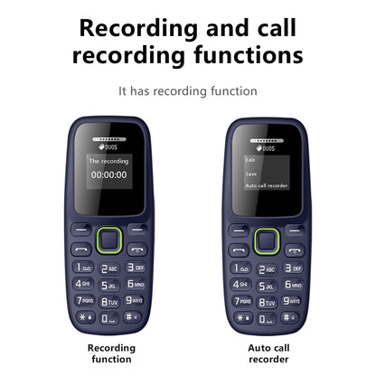 BM310 Small Mobile Phone | Unlocked Dual SIM, Bluetooth, Low Radiation, Automatic Call Recording & Compact Design