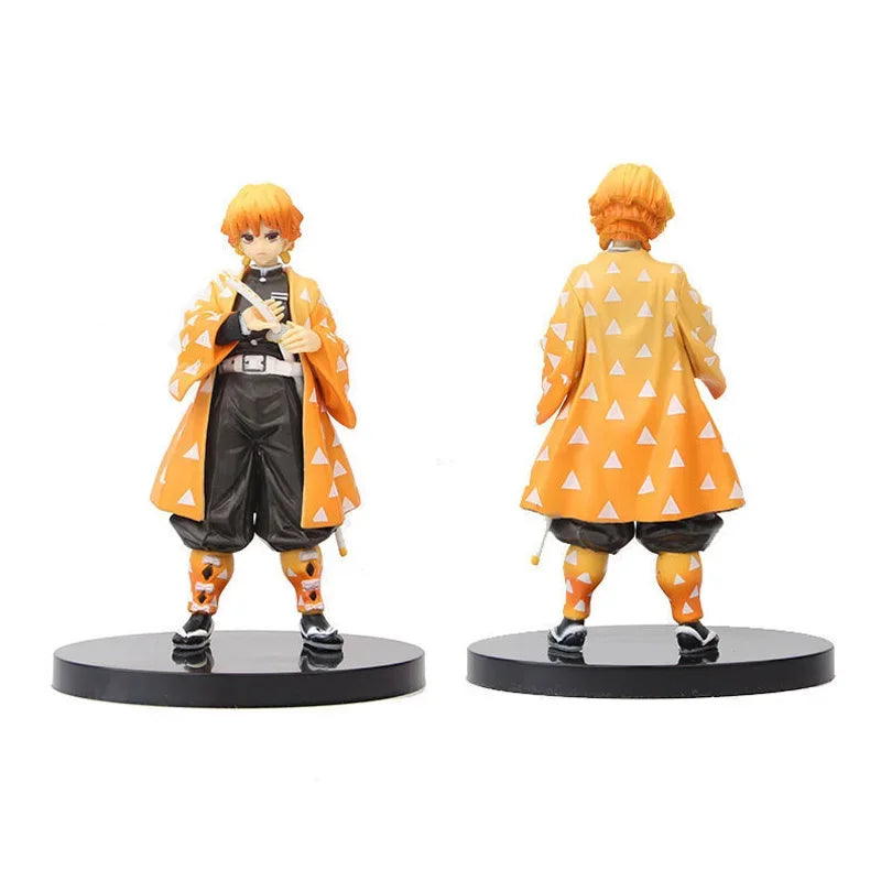 Anime Demon Slayer Kimetsu No Yaiba Action Figures – Tanjirou, Nezuko, Zenitsu & Inosuke PVC Model Toys