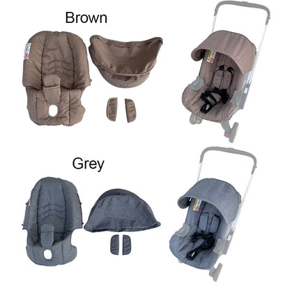 COLU KID® Stroller Accessories — Seat Cushion, Change Kit & Sunshade for Doona FooFoo Car Seat Strollers