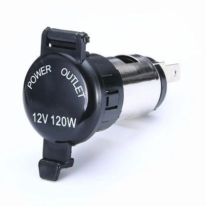 12V Car Cigarette Lighter Charger – Plastic Cover Power Outlet Receptacle Adapter for Car, Marine, ATV & RV