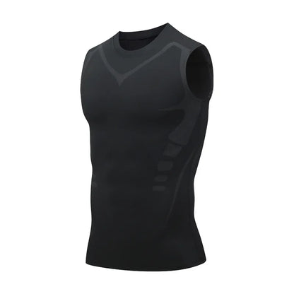 Men’s Compression Tank Top — Sleeveless Quick-Dry Gym Shirt for Fitness, Bodybuilding & Workout