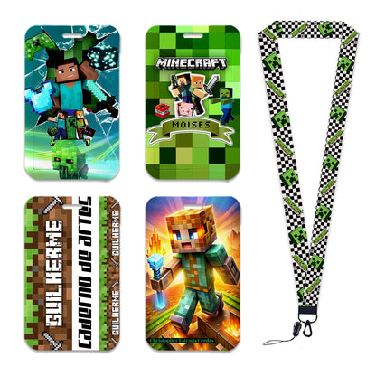 Cartoon Game Name Badge Holder Lanyard – Student ID & Credit Card Strap Gift