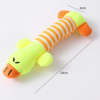 Plush Squeaky Dog Toy - Cute Donkey Teething & Interactive Training Toy for Small Dogs