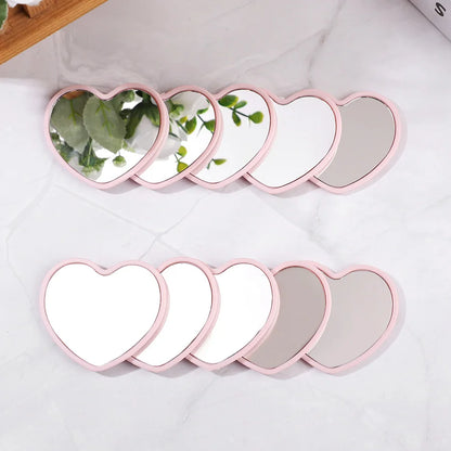 10PCS Heart-Shaped Mini Mirrors - Wedding, Birthday & Holiday Guest Gifts, Christmas and Home Decor