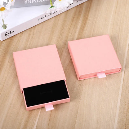 Creative Jewelry Drawer Box – Solid Color Storage Organizer for Necklace, Rings, Earrings & Bracelets, Gift Packaging 2022