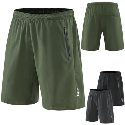 Men's Quick-Dry Running Shorts – Knee-Length Casual Fitness & Gym Training Shorts 2022