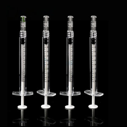 Leak-Proof Double Helix Luer Lock Adapter — Sterile Transparent Syringe Connector, 10–100PCS