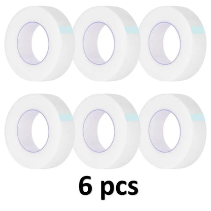 3/6 Rolls Eyelash Insulating Tape – Lint-Free, Breathable Non-Woven Under Eye Pads for Extensions