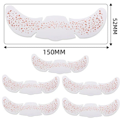 6pcs Hot Stamping Freckles Makeup Patches – Metallic Gold & Silver Temporary Tattoo Stickers for Face