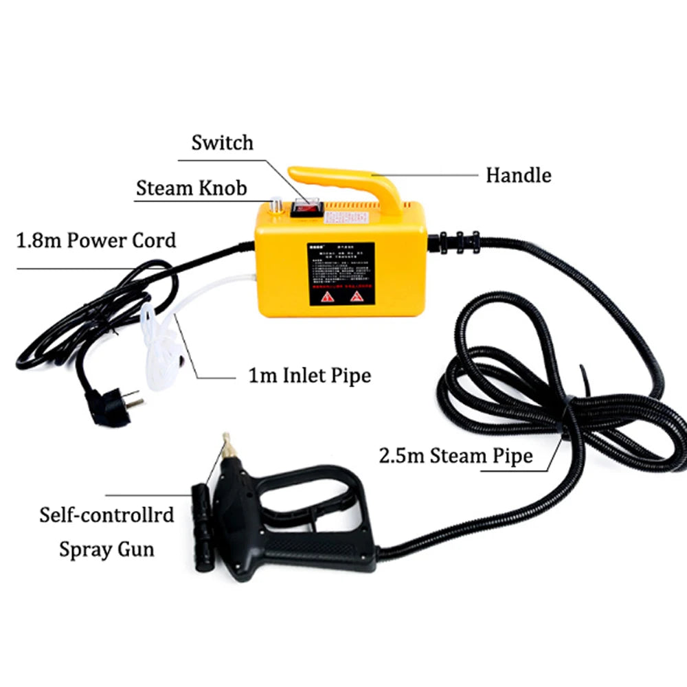 High-Temperature Home Steam Cleaner – Sterilization for Air Conditioning, Kitchen Hood & Car, 110V/220V