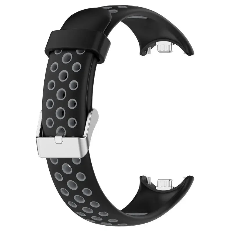 Two-Color Silicone Sport Strap for Xiaomi Mi Band 9 & 8 – Breathable Smartwatch Wristband Accessory