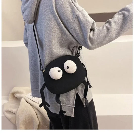 Personalized Canvas Small Shoulder Bag – Trendy Korean Style Crossbody Bag for Young Women Students