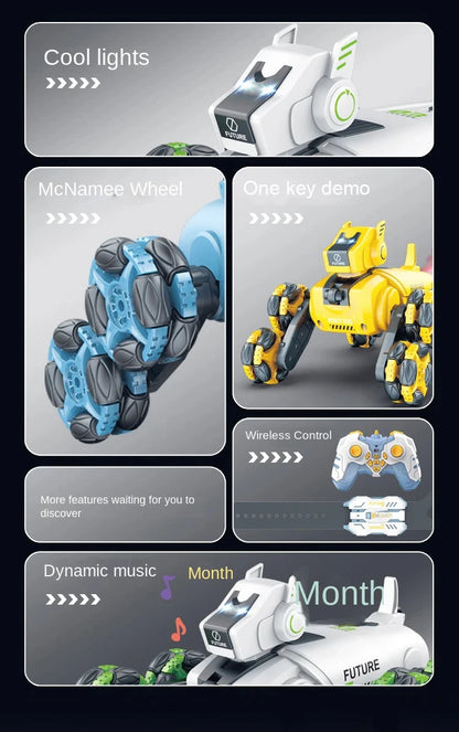 2.4G Remote Control Robot Dog – 360° Drift Stunt RC Car Toy for Kids M765-53