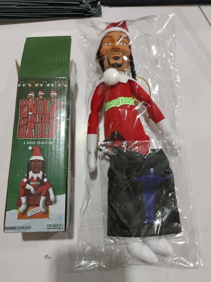 12” Snoop Dogg “Snoop on a Stoop” Christmas Elf Plush Toy – Includes Elf T-Shirt, Sunglasses & Necklace