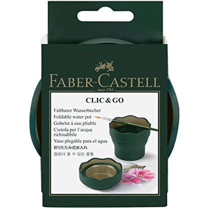 Faber Castell Portable Watercolor Paint Washing Bucket – Scalable Telescopic Folding Brush Washer Cup