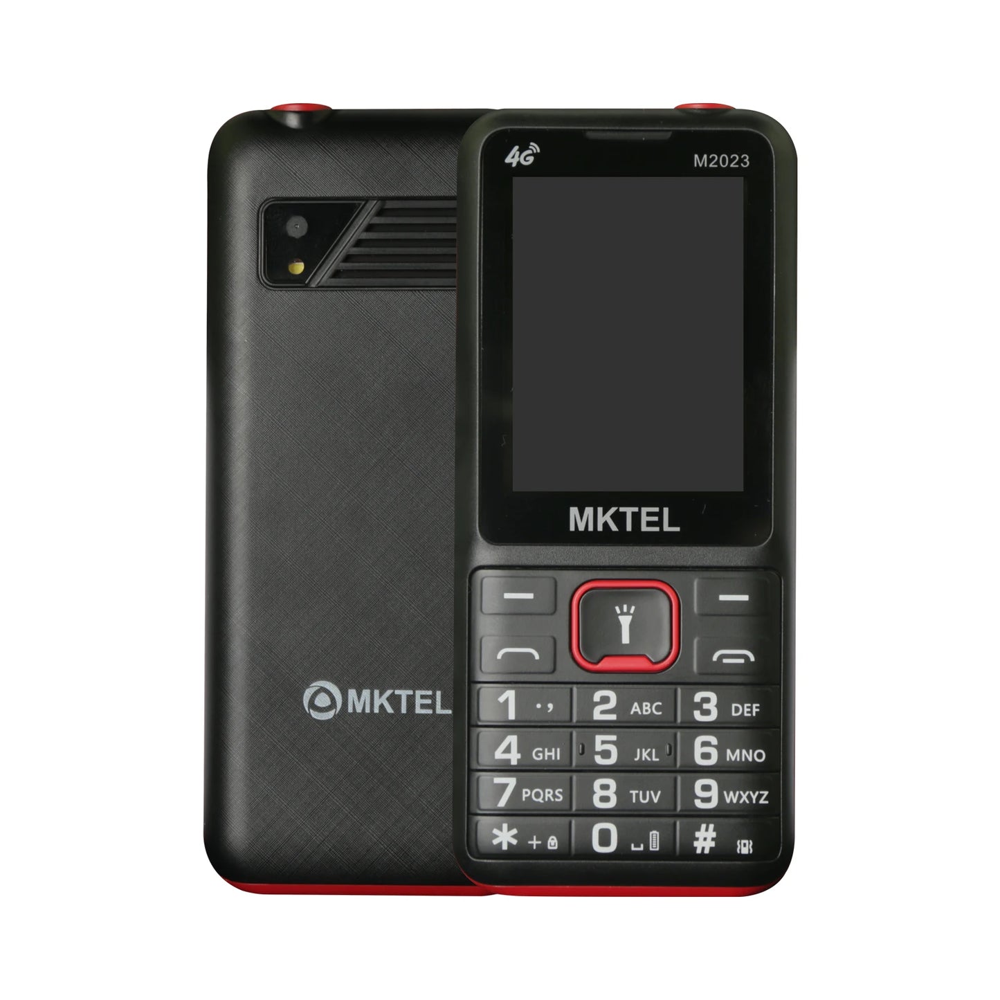 MKTEL M2023 4G Feature Phone – 2.4" Screen, Dual SIM, 1800mAh Battery, MP3/MP4/FM Radio, Puguang Lamp