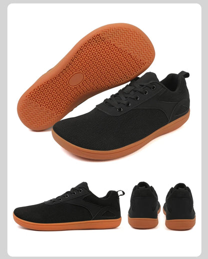 Men’s Minimalist Barefoot Walking Shoes – Breathable Wide Sports Sneakers for Gym, Office & Leisure