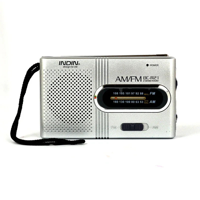 BC-R21/961/962 Mini Portable AM/FM Radio — Battery Operated with Best Reception, Long-Lasting Sound for Running, Walking & Home