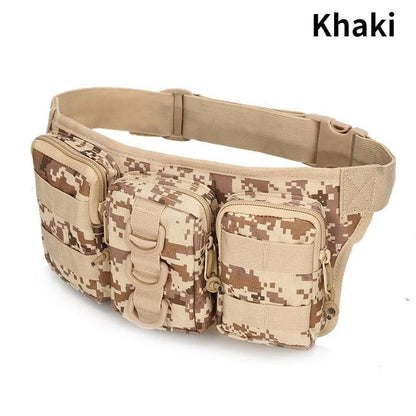 Men’s Waterproof Oxford Cloth Belt Bag – Outdoor Waist Pack for Hiking, Camping, Fishing, and Mountaineering