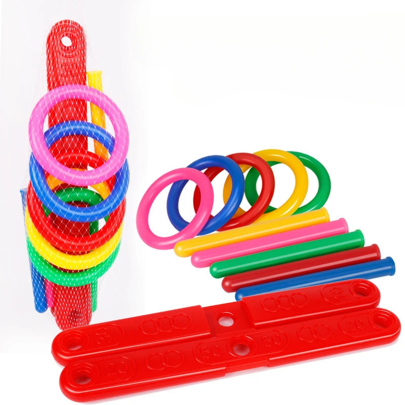 Interactive Throwing Ring Toy Set – Educational Stacking Rings Game for Sports, Fitness & Early Learning Fun for Kids