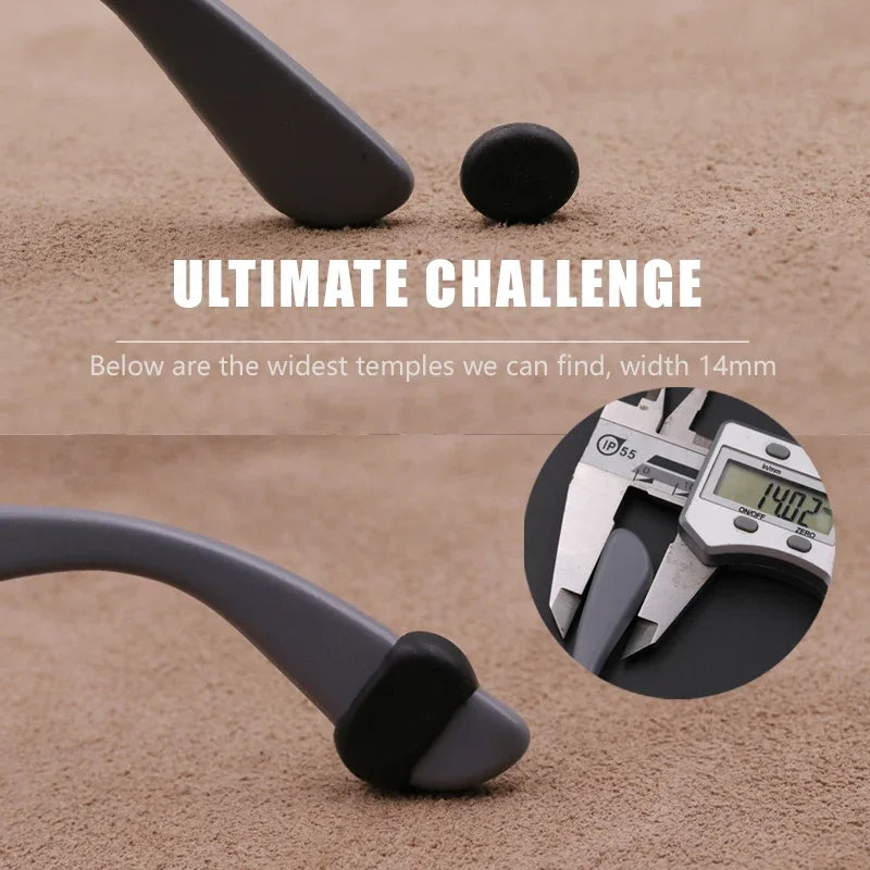 Eyeglass Retainer Set – Anti-Slip Silicone Ear Hooks for Glasses & Sunglasses