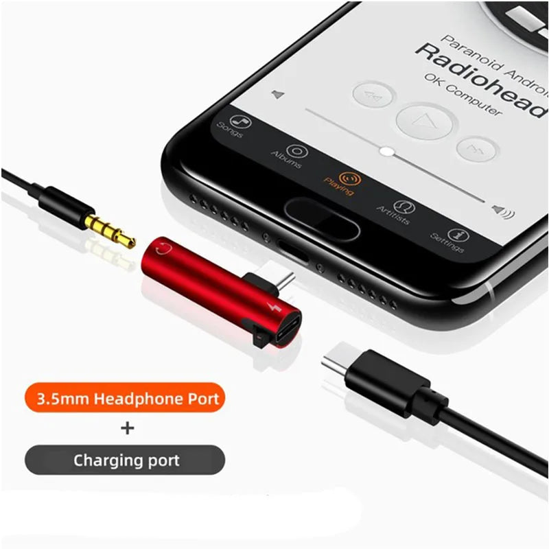 2-in-1 Audio Headphone & Charging Adapter for iPhone XR, XS, 11, 12, 13 – 3.5mm Jack to Earphone AUX Cable (Not Type-C)