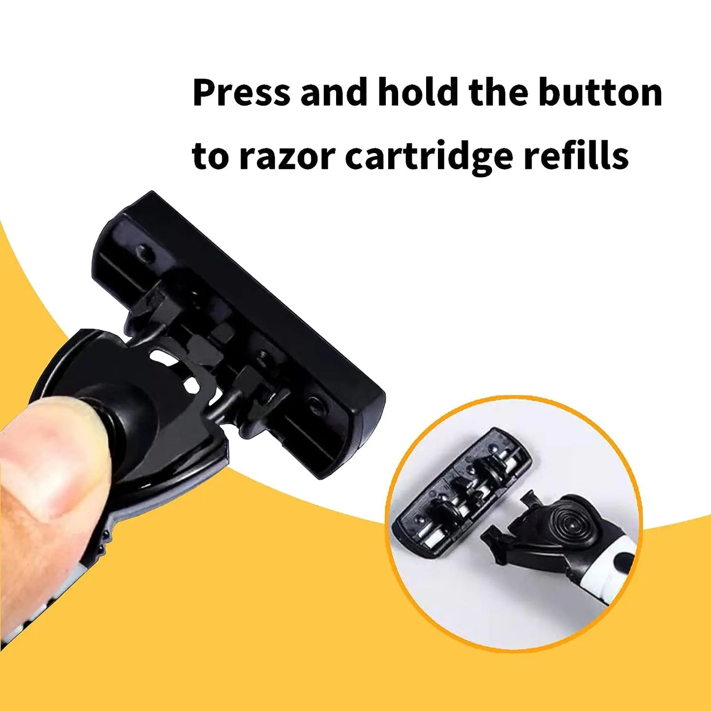 3-Layer Stainless Steel Manual Razor for Men – Washable Travel & Home Shaver for Daily Face Care
