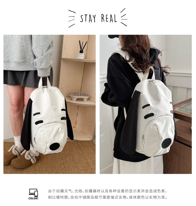 Cute Anime Snoopy Backpack — Large Capacity Oxford Cloth Student Travel Casual Bag