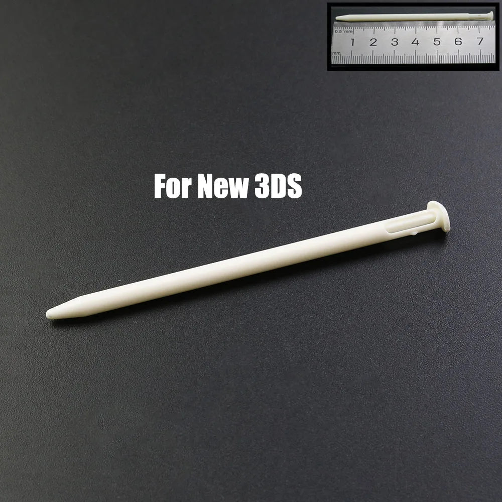 White Plastic Telescopic Stylus Pen — Touch Screen Stylus for 2DS/3DS/New 2DS LL XL/New 3DS XL/NDSL/NDSi/NDS