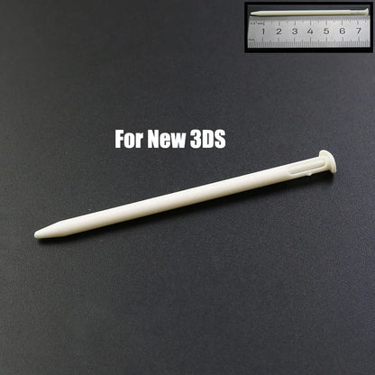 White Plastic Telescopic Stylus Pen — Touch Screen Stylus for 2DS/3DS/New 2DS LL XL/New 3DS XL/NDSL/NDSi/NDS