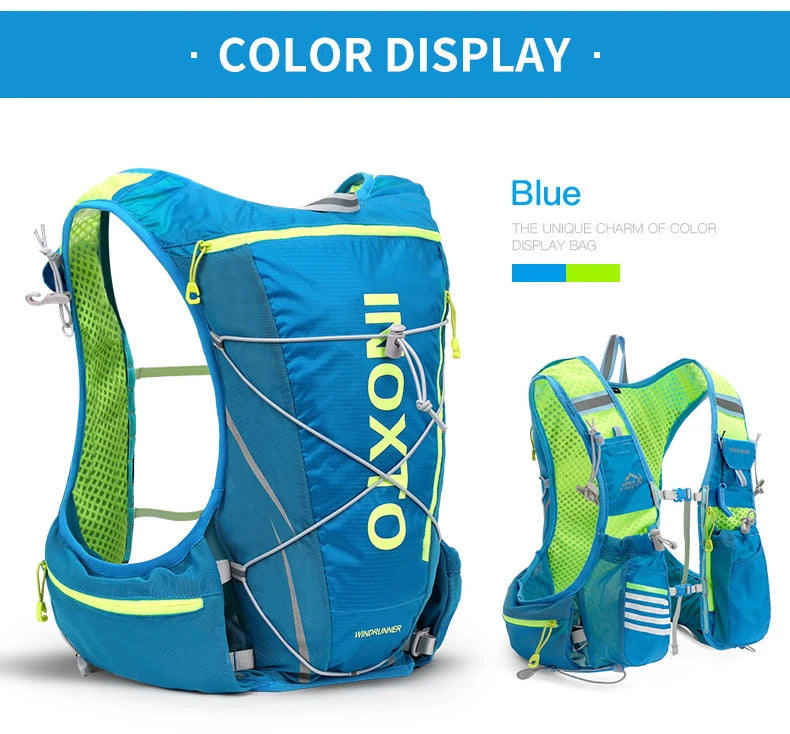 8L Running & Cycling Hydration Vest Backpack — Hiking & Marathon Water Pack with 1.5L Bladder and 500ml Bottle