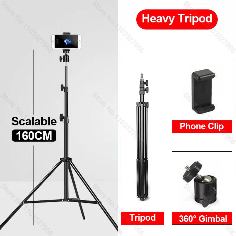 Multi-Functional Mobile Phone Tripod – Live Streaming, Video Recording & Selfie Stand