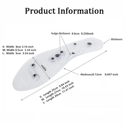 Magnetic Therapy Foot Massage Insoles – Acupressure Point Therapy for Men & Women