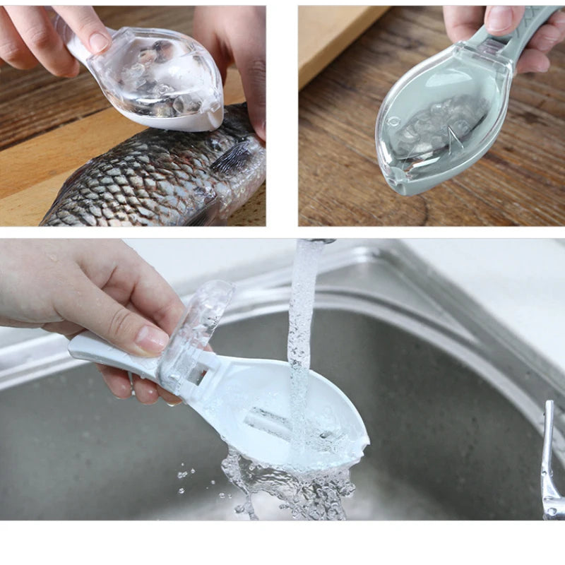 Efficient Fish Scale Remover - 1PC Fish Skin Brush for Easy Scale Scraping and Cleaning, a Must-Have Kitchen Tool