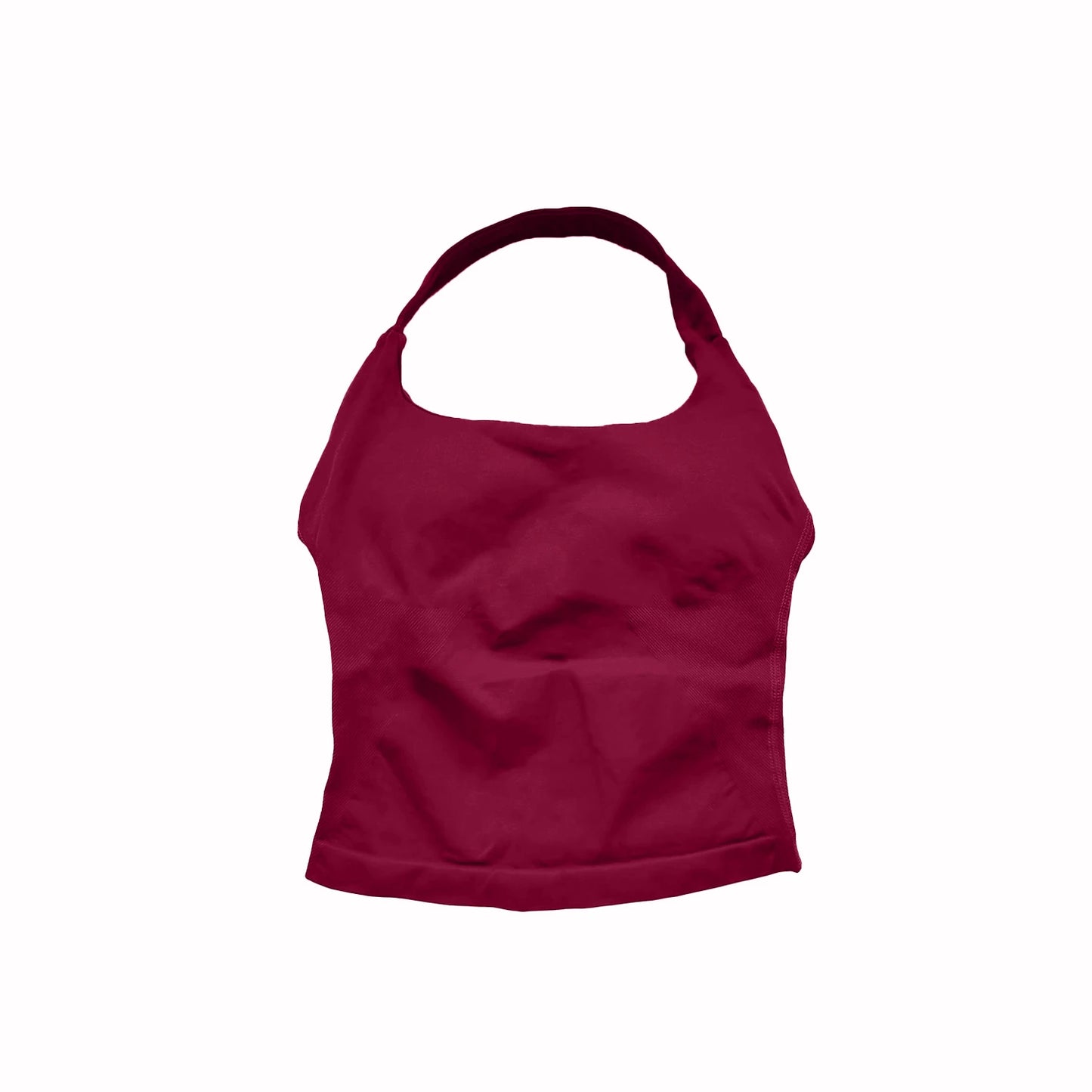 NCLAGEN Women’s Gym Halter Top - Longline Strappy Padded Tank for Yoga, Fitness, Running & Activewear Workouts