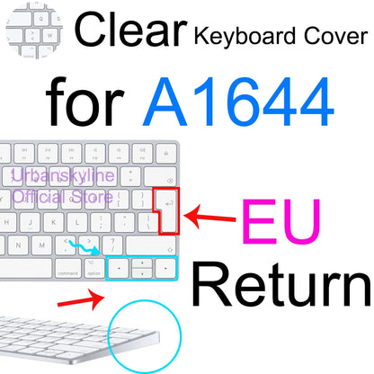 iMac Magic Keyboard Cover - Silicone Protective Skin for Apple A2449, A2450, A2520, A1644, A1843, A1314 & A1243