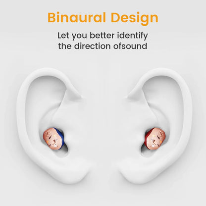 Rechargeable Invisible Hearing Aids for Elderly – Mini Wireless ITE Sound Amplifier Listening Device