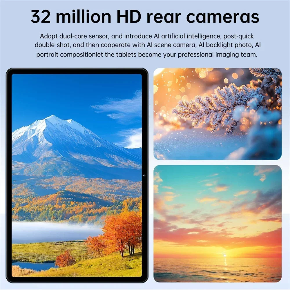 2026 Pad 7s Pro 10.1" Android Tablet – 16GB+1TB, 10000mAh, 5G WiFi Dual SIM, Global Version Kids PC