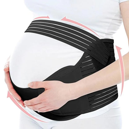 Pregnancy Support Belly Band — Adjustable Maternity Waist & Back Brace for Abdomen Care and Comfort
