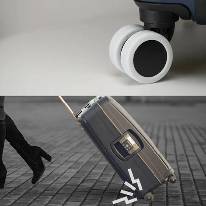 4/8PCS Travel Luggage Wheel Protectors — Noise-Reducing Caster Covers for Suitcase Trolley Boxes