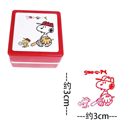 Snoopy Cartoon Photo-Sensitive Round Seal Toy – Cute Portable Reward Gift for Kids