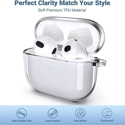 Wireless Earbuds TPU Case - Protective ANC Bluetooth Headphone Cover for Pro 2nd Gen Pods 3/4