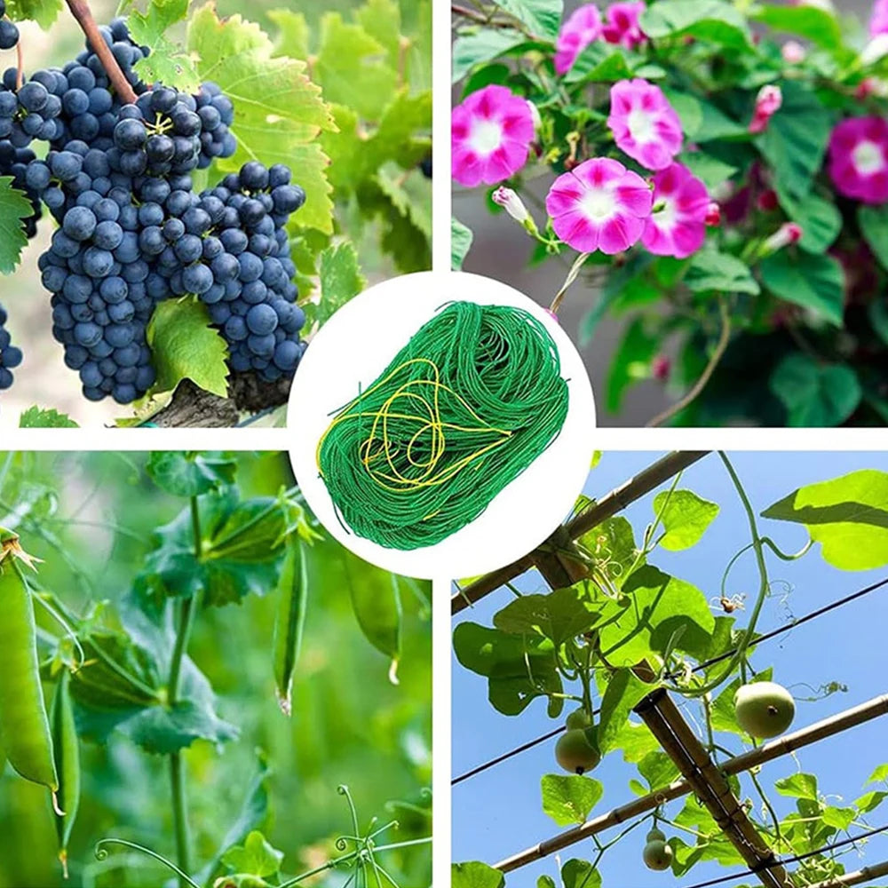 Heavy Duty Plant Trellis Netting - Thick Nylon Climbing Support Mesh for Cucumber, Tomato & Grape Gardens